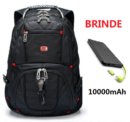 MOCHILA MULTIFUNCIONAL 17" + BRINDE (CARREGADOR P/ CELULAR PORTÁTIL) 02