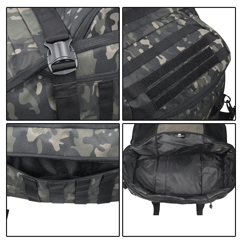 MOCHILA/SACO TÁTICO MILITAR 40L/60L/80L