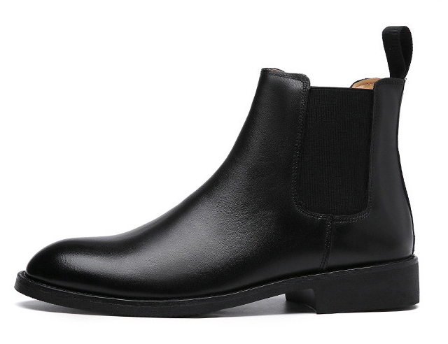 BOTAS CANO CURTO (MASCULINA) EM COURO P/ USO CASUAL 01