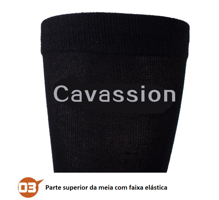 03 PARES DE MEIAS "CAVASSION" (UNISEX) - ADULTO E INFANTIL) CANO ALTO 01