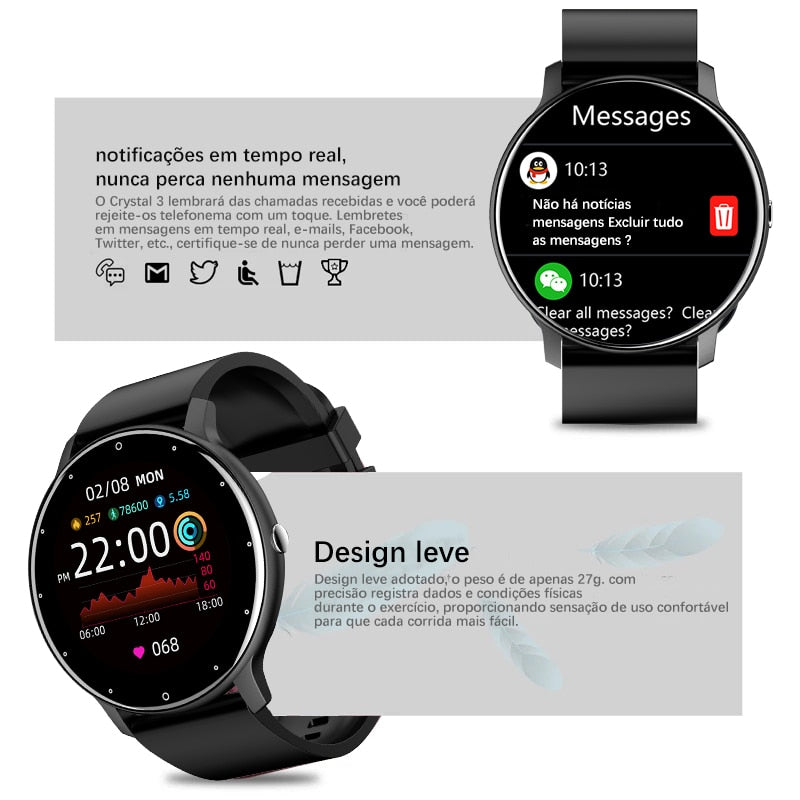 SMARTWATCH H11 ULTRA "LIGE" 2021 P/ USO EM ATIV. FÍSICAS, CASUAIS E LAZER